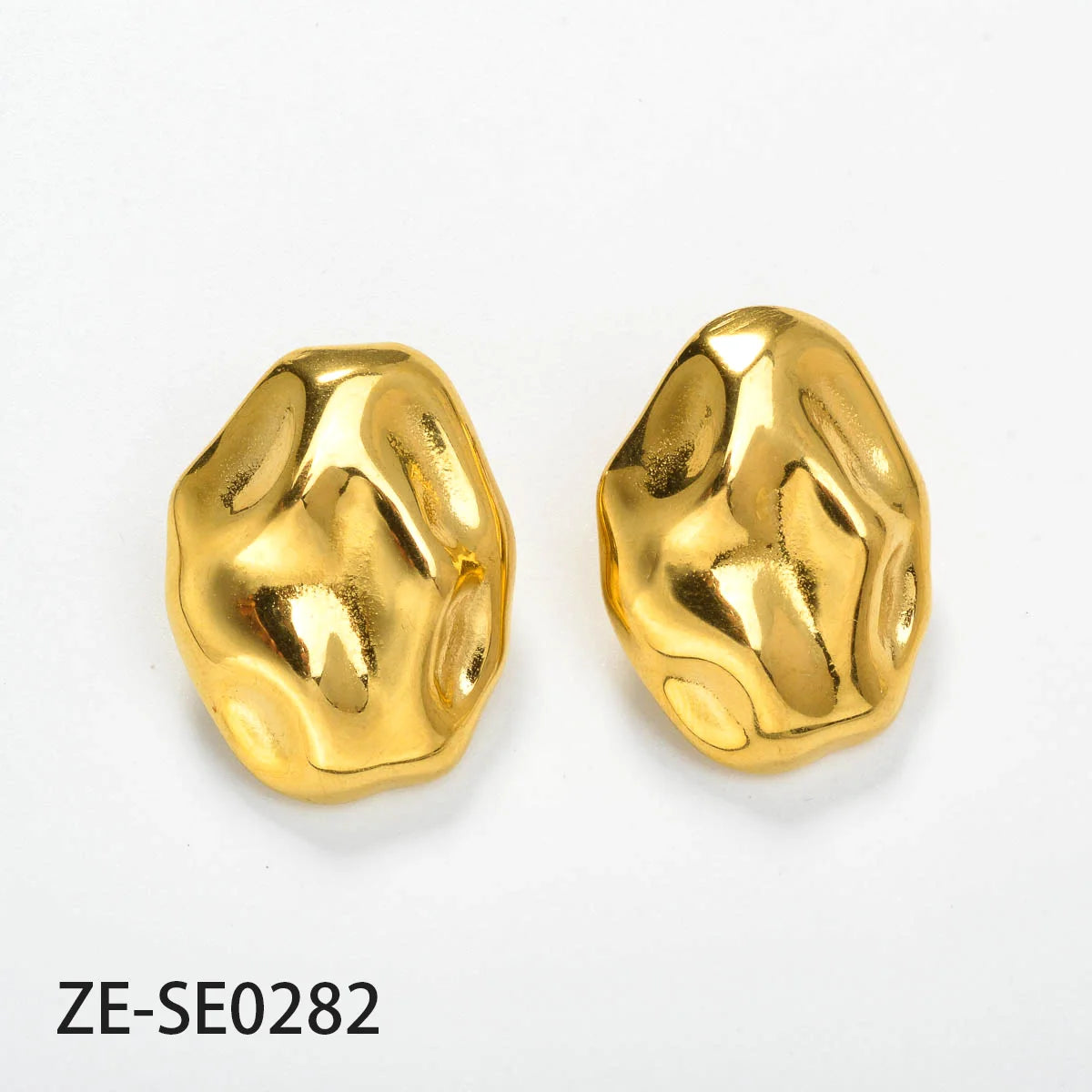 ZEADear Irregular Stone Earrings Gold Color Jewelry Fashion Accessories Stainless Steel Ornaments Daily Wear Party Women