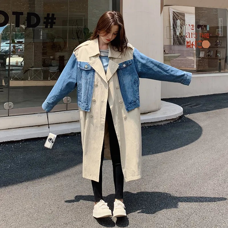 https://ae01.alicdn.com/kf/Sbe73807c81f04d1f892a7808e6ecbd97C/BJTZ-Fashionable-Denim-Patchwork-Windbreaker-Long-Loose-Oversized-Jacket-For-Women-2024-Spring-Autumn-New-Female.jpg