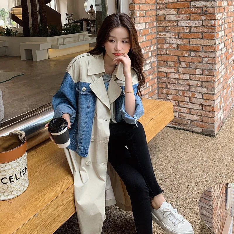 https://ae01.alicdn.com/kf/S9211371c77814293bf9383b25e46ad3e8/BJTZ-Fashionable-Denim-Patchwork-Windbreaker-Long-Loose-Oversized-Jacket-For-Women-2024-Spring-Autumn-New-Female.jpg