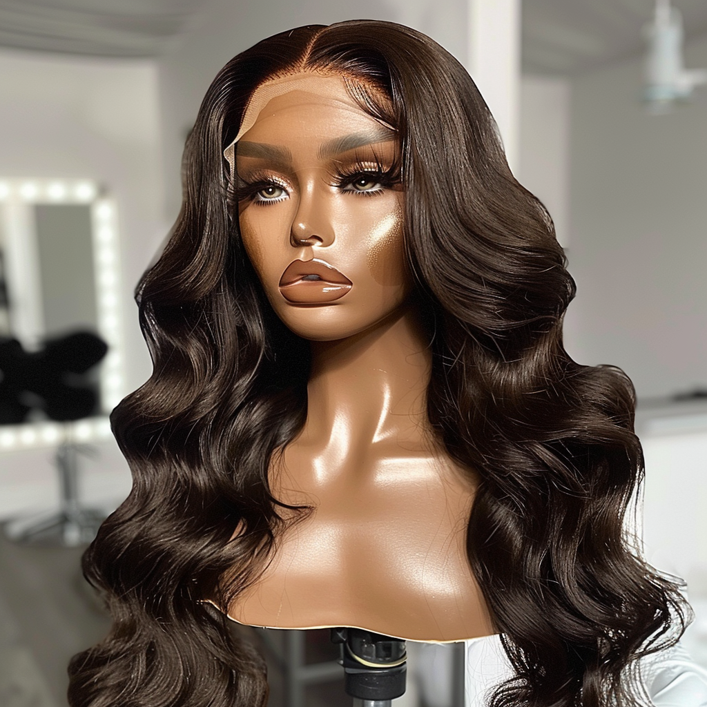 Lesley - Luxury Body Wave Full Lace Wig 360 Lace Wig Transparent Lace Virgin Human Hair