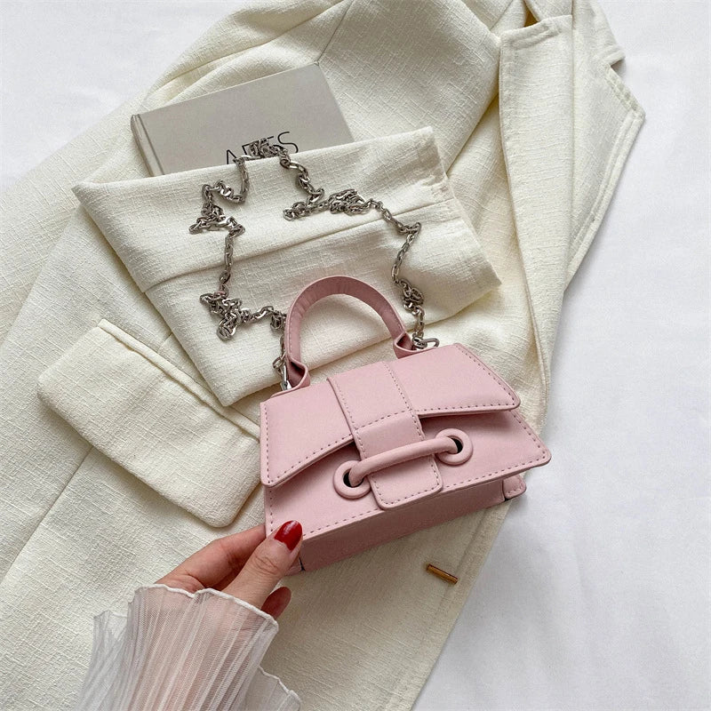 1PC Fashion Mini Coin Purse Cute Pu Leather Handbag Vintage Women Chic Crossbody Bag Luxury Designer Small Shoulder Bags